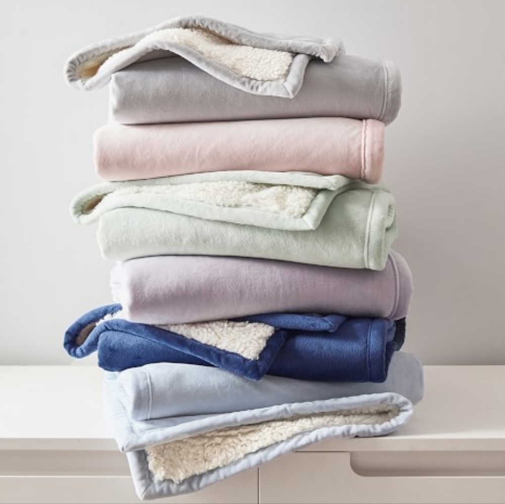 Sherpa baby blanket